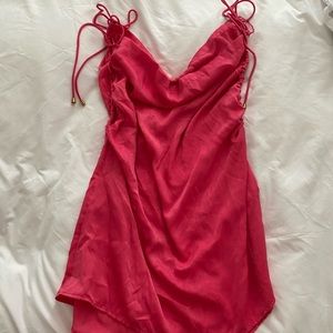 Free people bow tie slip dress